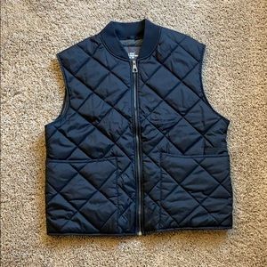 H&M Blue quilted vest.